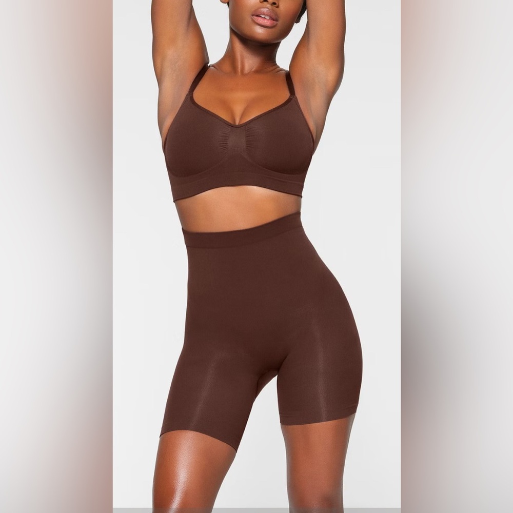 SKIMS Chocolate Shapewear Set